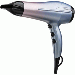 Uscator de par REMINGTON Mineral Glow D5408, 2200W, 3 trepte temperatura, albastru