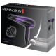 Uscator de par Remington D3190, 2200 W, Ionizare, 3 Trepte temperatura, 2 Viteze, Concentrator, Difuzor, Negru/Mov